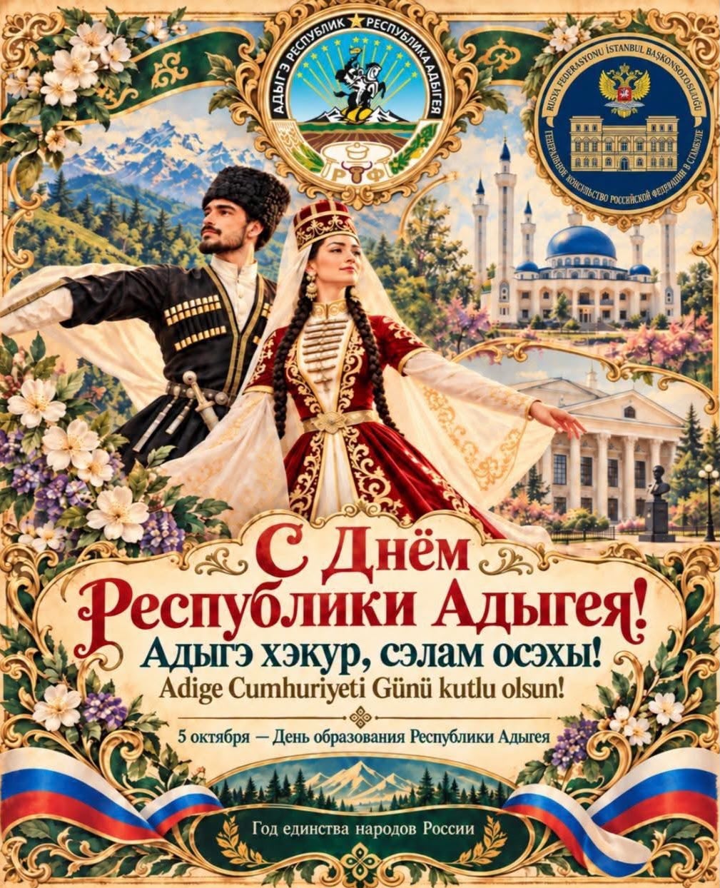 С Днём Республики Адыгея!