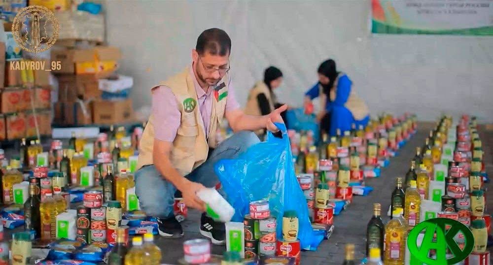 Çeçenya Başkanı Kadirov, Gazze'deki Filistin Halkına Bir Kez daha Gıda Yardımı Dağıtıldığını Duyurdu